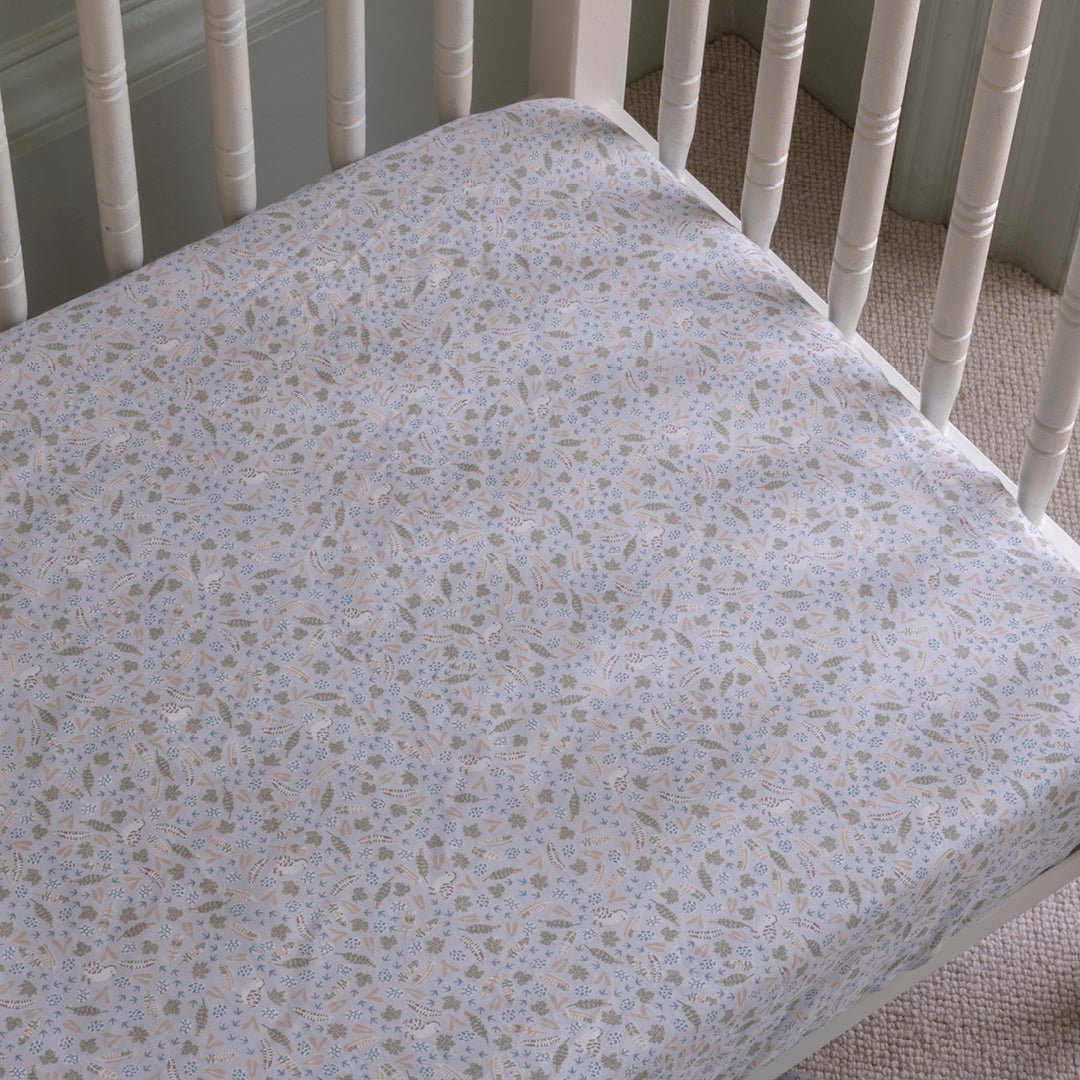 Buy Organic Cotbed Fitted Sheet - Nature Trail | Bedding for kids by Learning Bugs UK