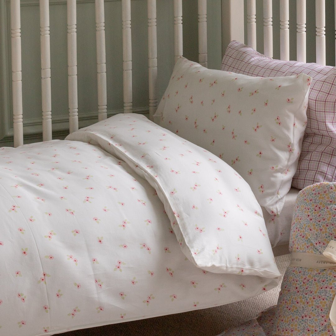 Organic Cotton Cotbed Bedding Set - Anemone – Bedding for children, available at Learning Bugs UK