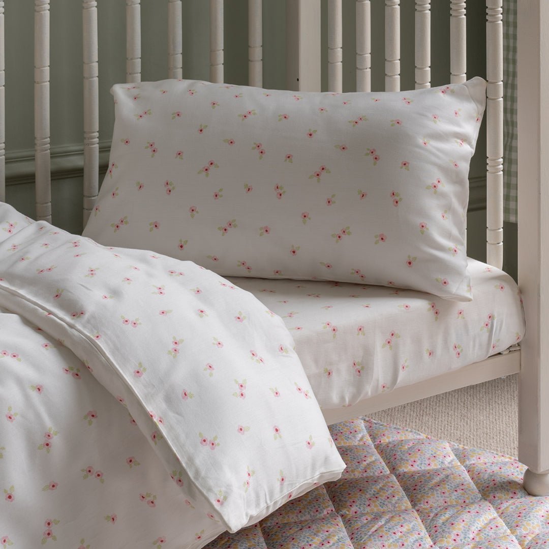 Organic Cotton Cotbed Bedding Set - Anemone – Bedding for children, available at Learning Bugs UK