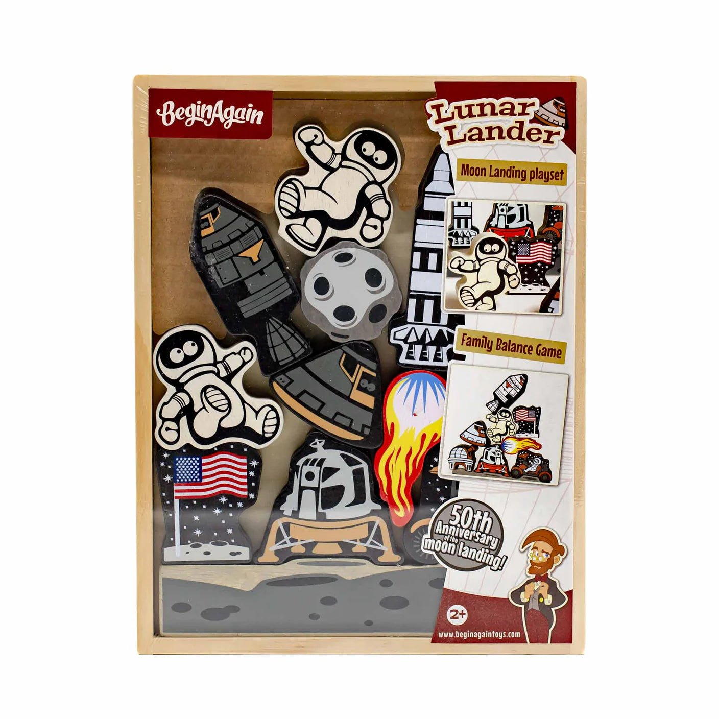 Begin Again Lunar Lander Stacking Game and Playset by Begin Again - Learning Bugs UK