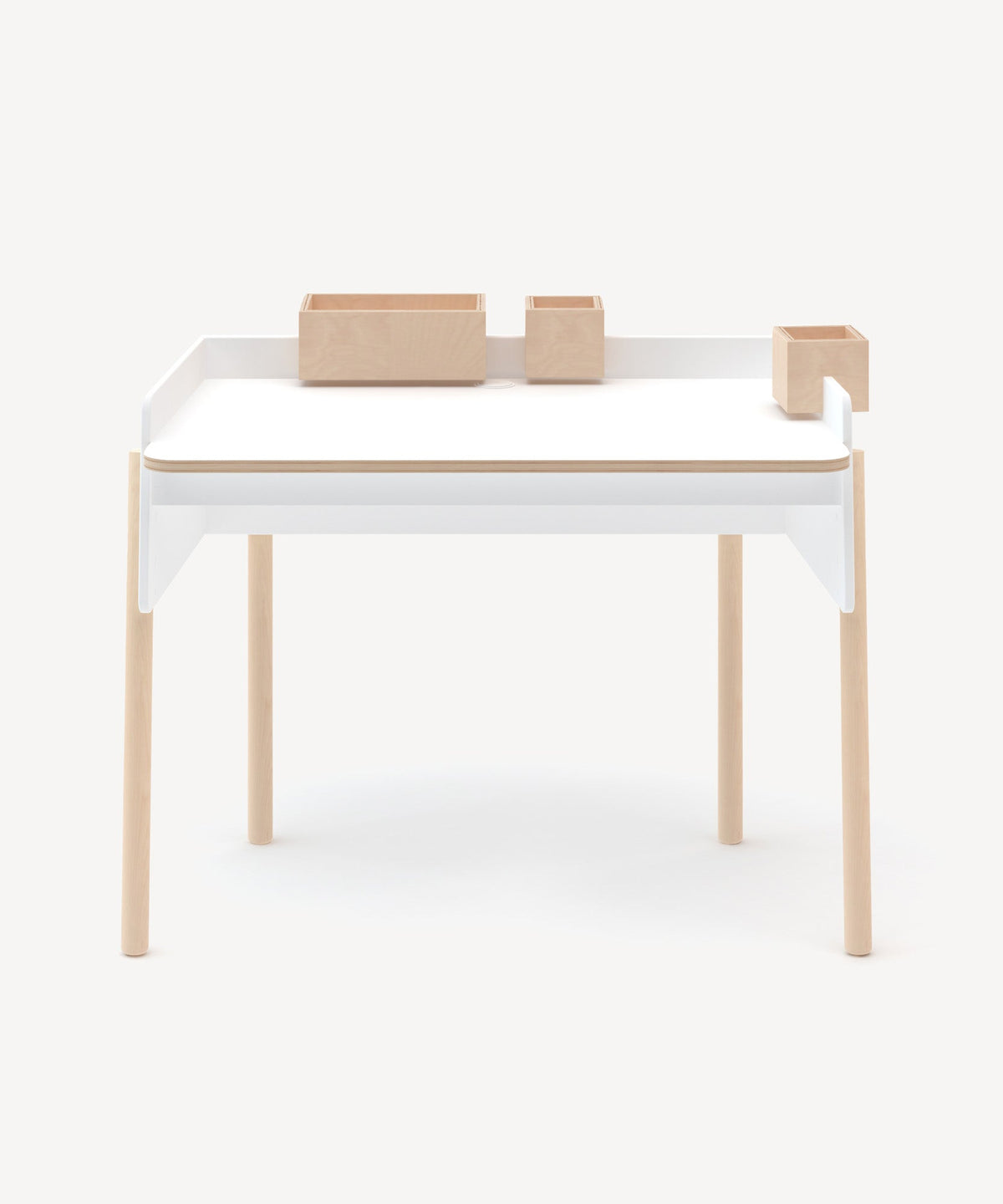 Oeuf Brooklyn Desk - White & Birch, view 2