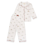 Buy Children's Christmas Flannel Pyjamas - Winter Ski, Red Trim | Christmas for kids by Learning Bugs UK