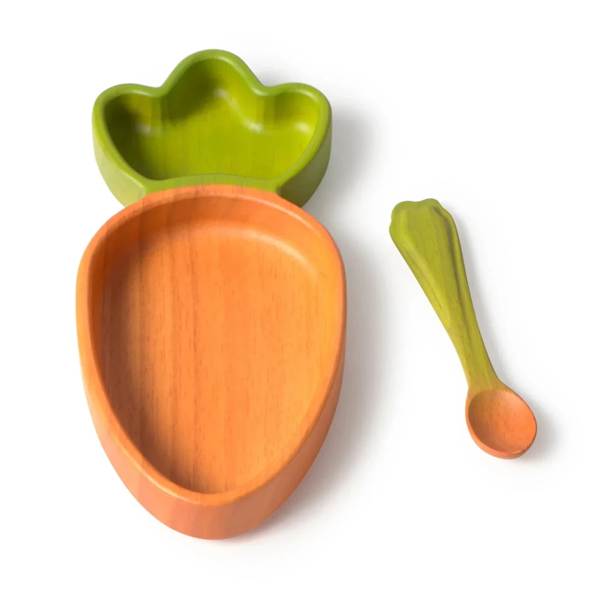 Oli&Carol Cathy the Carrot Plate and Spoon Set – Tableware & Cutlery for children, available at Learning Bugs UK