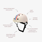 Buy Banwood Helmet – Kids Safety Helmet (Stripes) | HELMET for kids by Learning Bugs UK