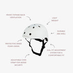 Buy Banwood Classic – Kids Bike & Scooter Helmet (Matte White) | HELMET for kids by Learning Bugs UK