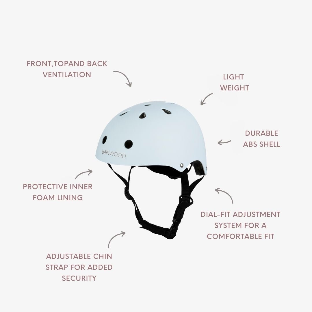 Buy Banwood Classic – Kids Bike & Scooter Helmet (Matte Sky) | HELMET for kids by Learning Bugs UK