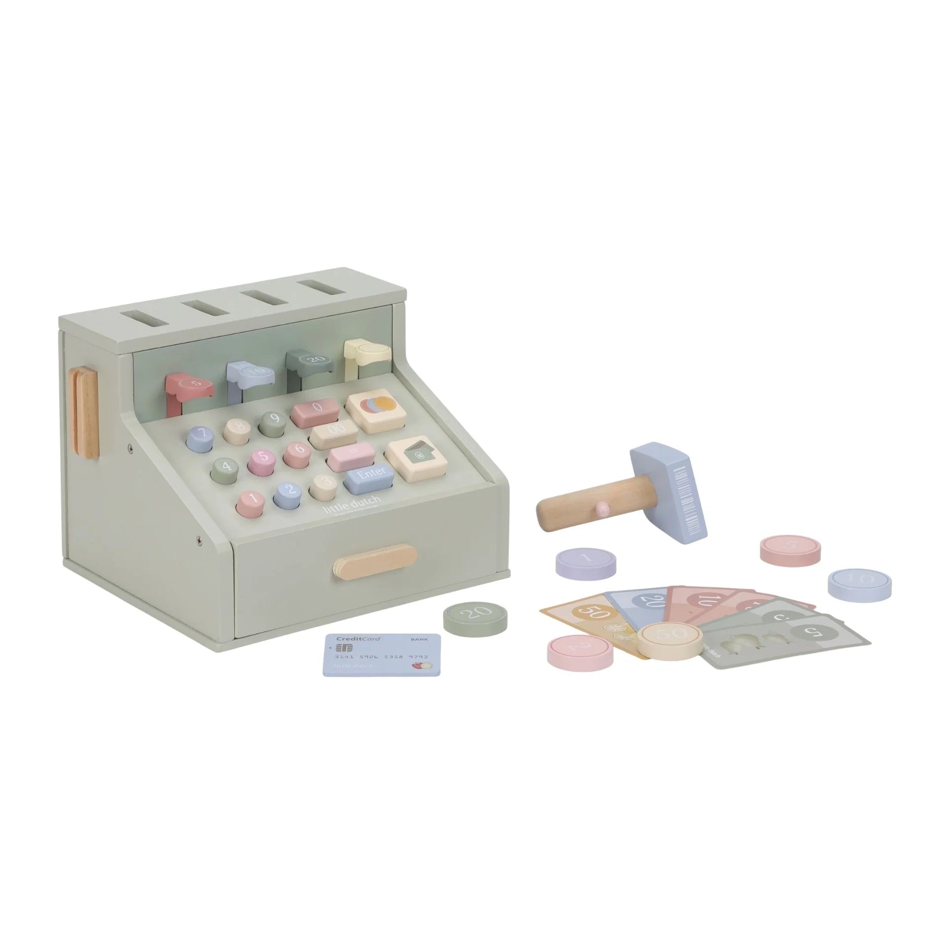Little Dutch Cash Register – for children, available at Learning Bugs UK