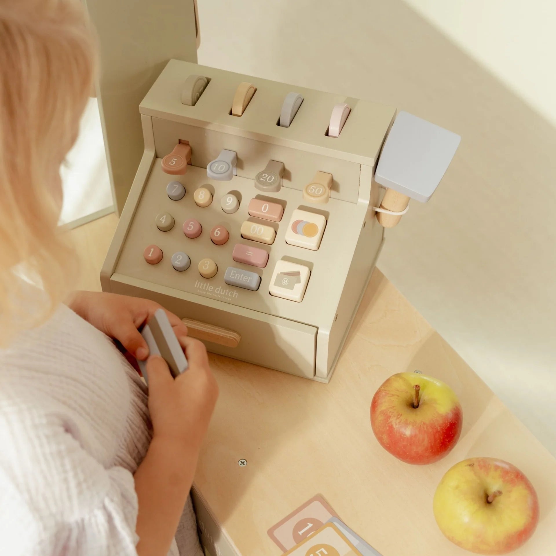 Little Dutch Cash Register – for children, available at Learning Bugs UK
