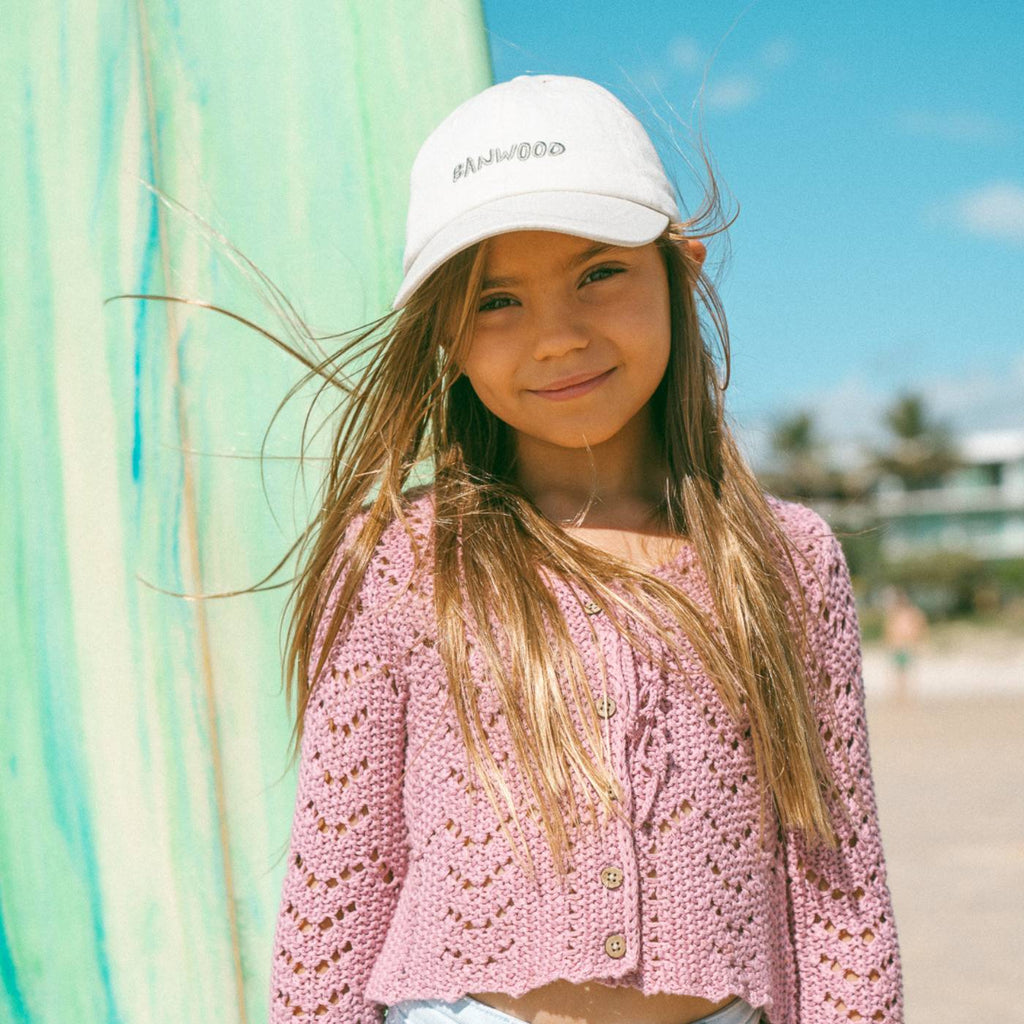 Banwood Washed Cap – Kids Cotton Cap (Cream)