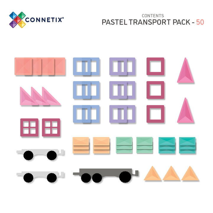 NEW IN: CONNETIX 50 Piece Pastel Transport Pack