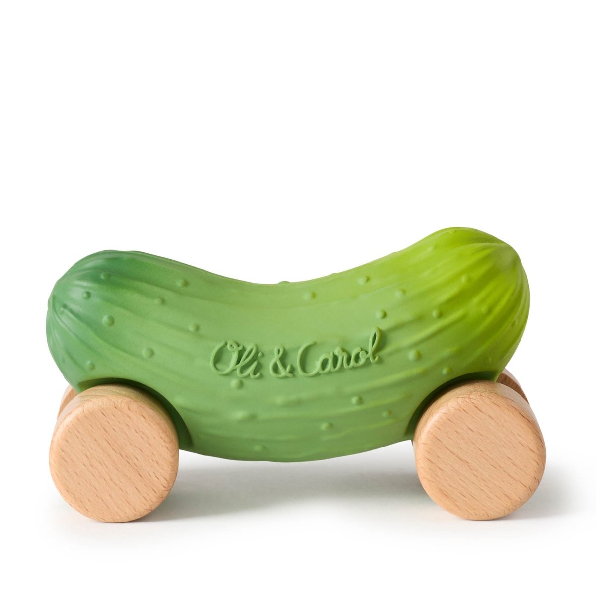 Oli & Carol Pepino the Cucumber Car – Baby Sensory Toys for children, available at Learning Bugs UK