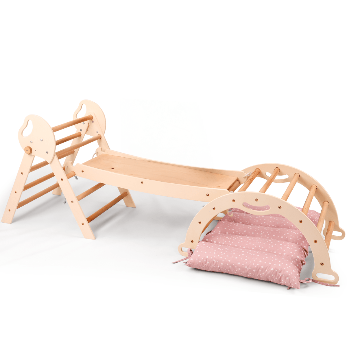 Goodevas 4 in 1 Montessori Climbing Frame with Cushion – Climbing Frame for children, available at Learning Bugs UK