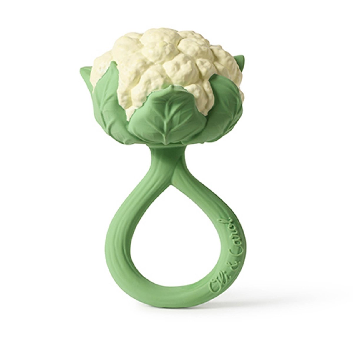 Oli & Carol Cauliflower Baby Rattle & Teether – Baby Rattles for children, available at Learning Bugs UK