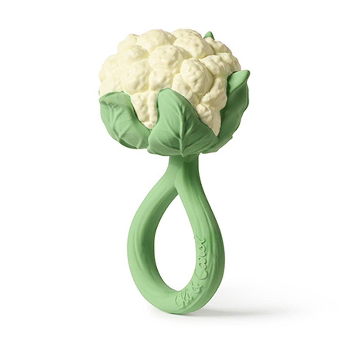 Oli & Carol Cauliflower Baby Rattle & Teether – Baby Rattles for children, available at Learning Bugs UK