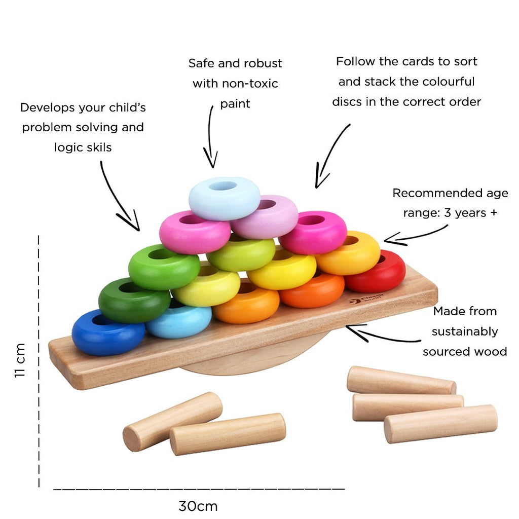 Classic World Balance Stacking Game by Classic World Toys - Learning Bugs UK
