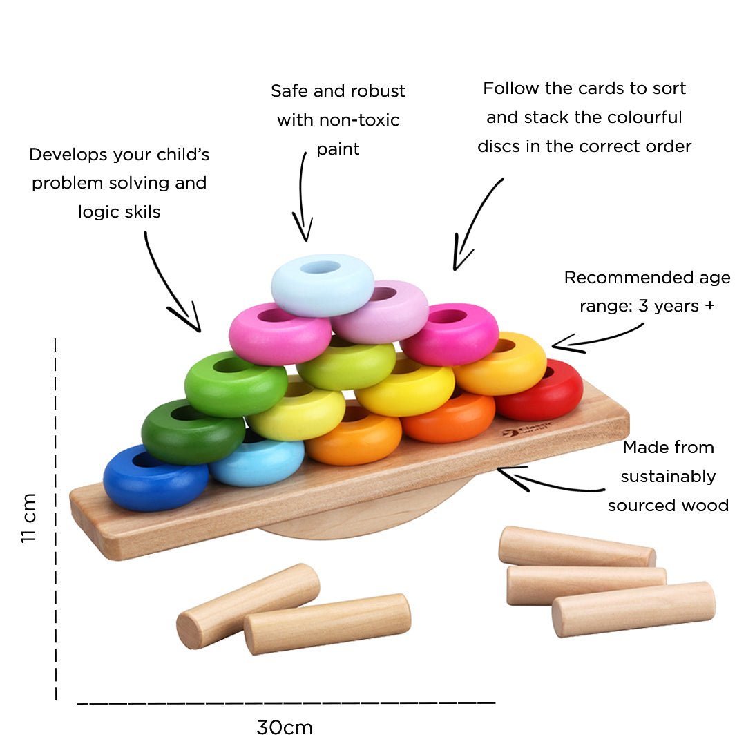 Classic World Balance Stacking Game by Classic World Toys - Learning Bugs UK