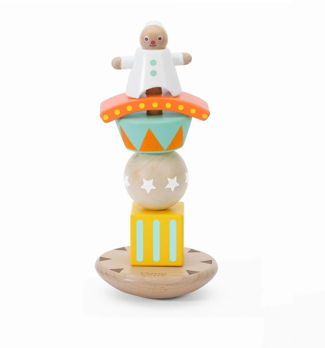 Classic World Stacking Balancing Clown by Classic World Toys - Learning Bugs UK