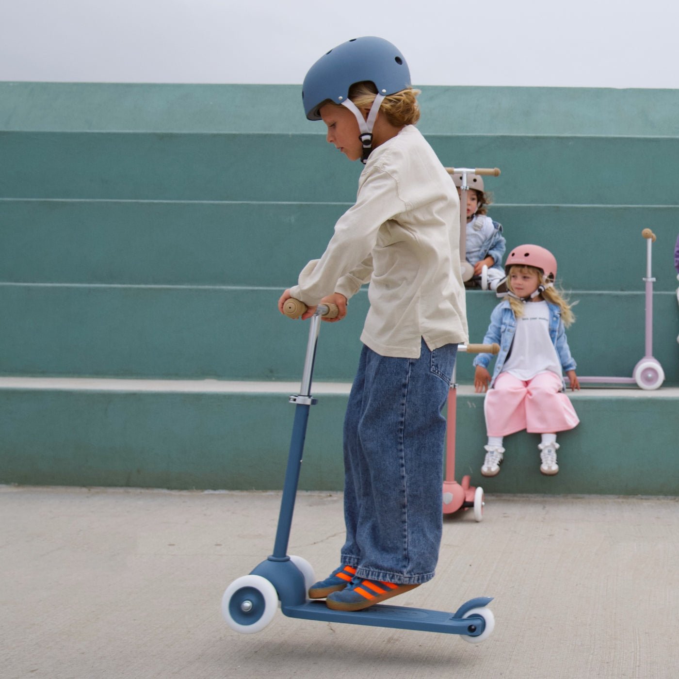 Buy Banwood Eco Helmet – Kids Bike & Scooter Helmet (Deep Sea) | ECO HELMET for kids by Learning Bugs UK