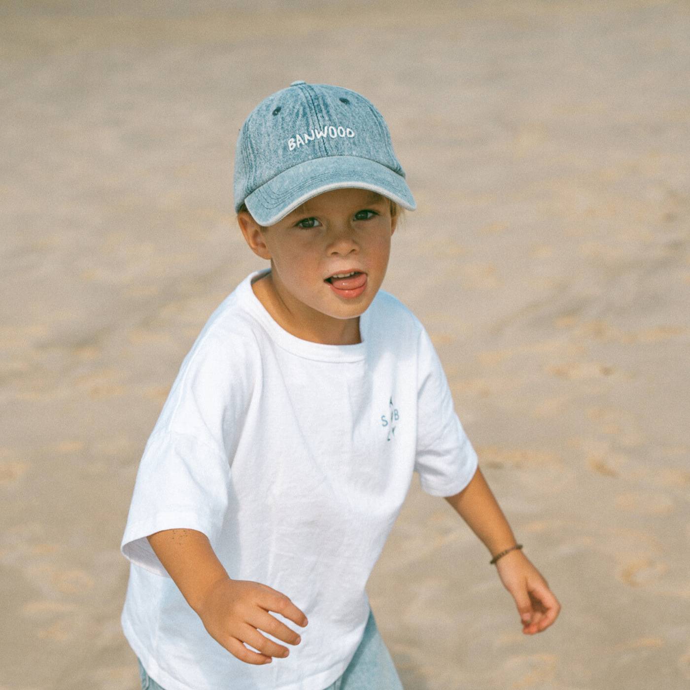 Buy Banwood Washed Cap - Denim | Caps for kids by Learning Bugs UK