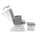 Obaby Deluxe Reclining Glider Chair & Stool - Grey