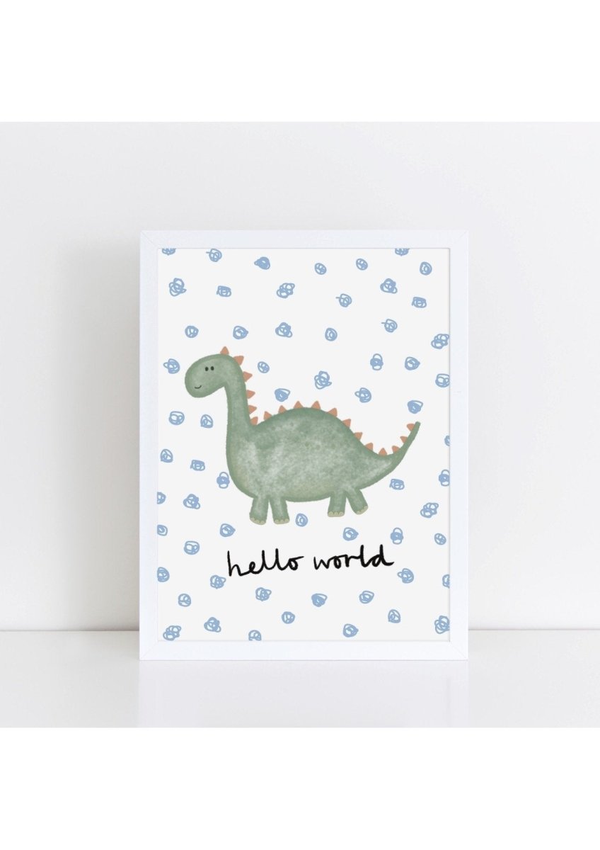 Happy Dinosaur - Spotty Hello World – for children, available at Learning Bugs UK