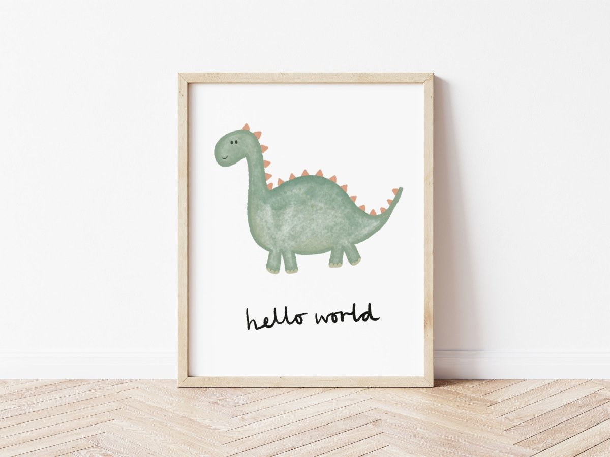 Happy Dinosaur - Hello World – for children, available at Learning Bugs UK