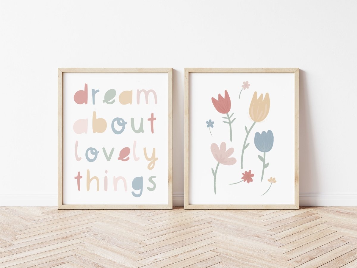 Spring Flowers Print – for children, available at Learning Bugs UK