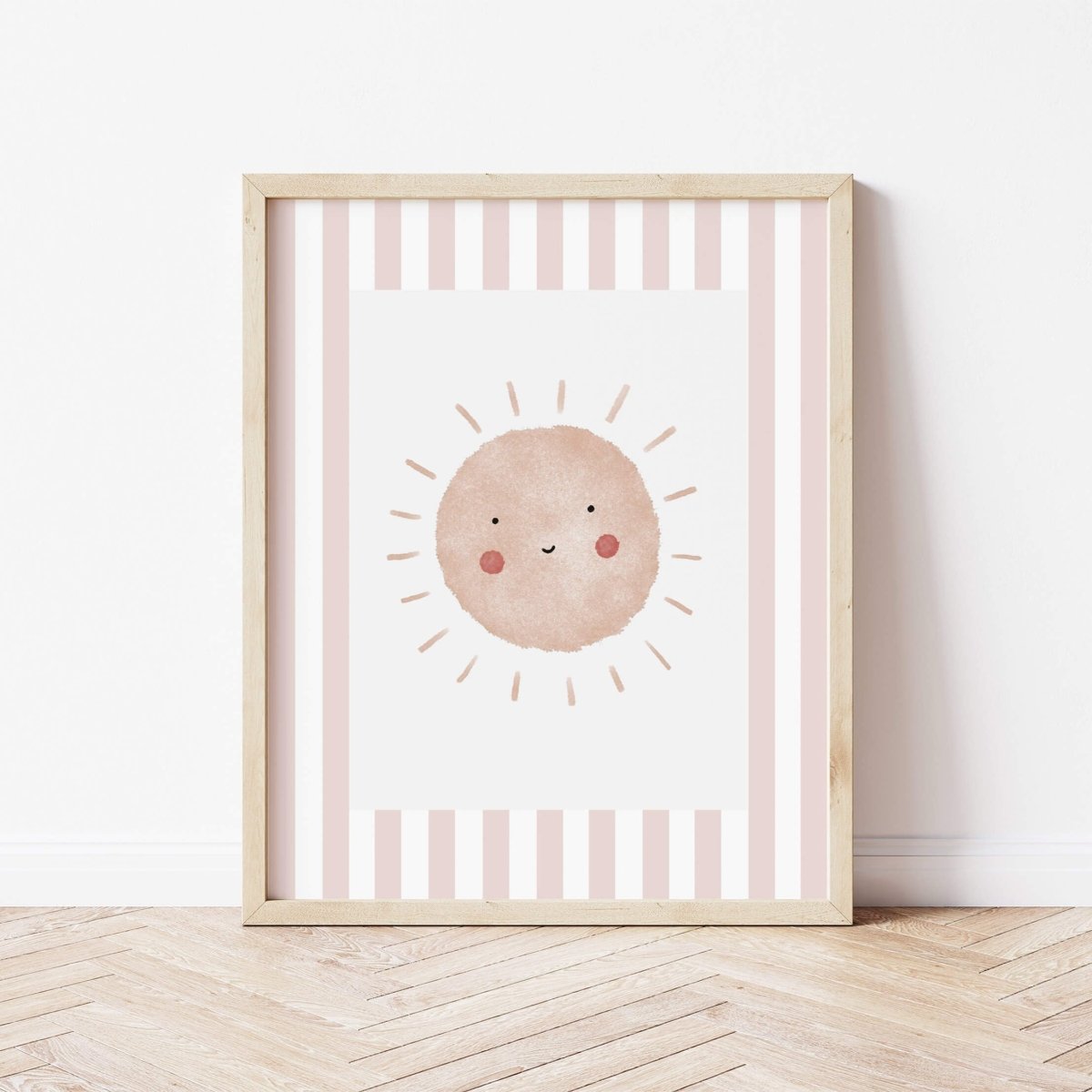 Boho Sunshine Print - Dusky Pink Stripes – for children, available at Learning Bugs UK