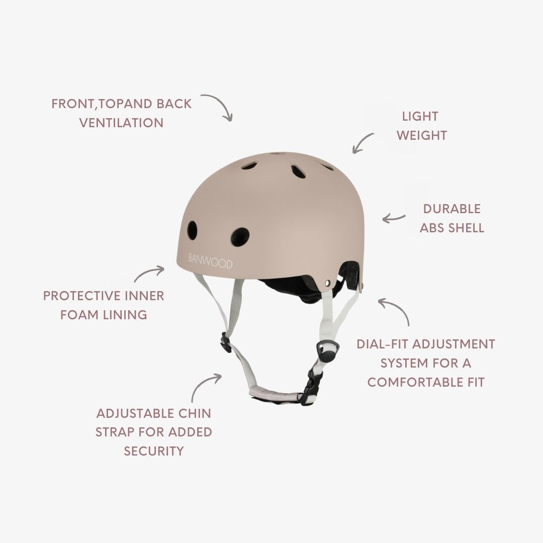 Banwood Eco Helmet – Kids Bike & Scooter Helmet (Sand)