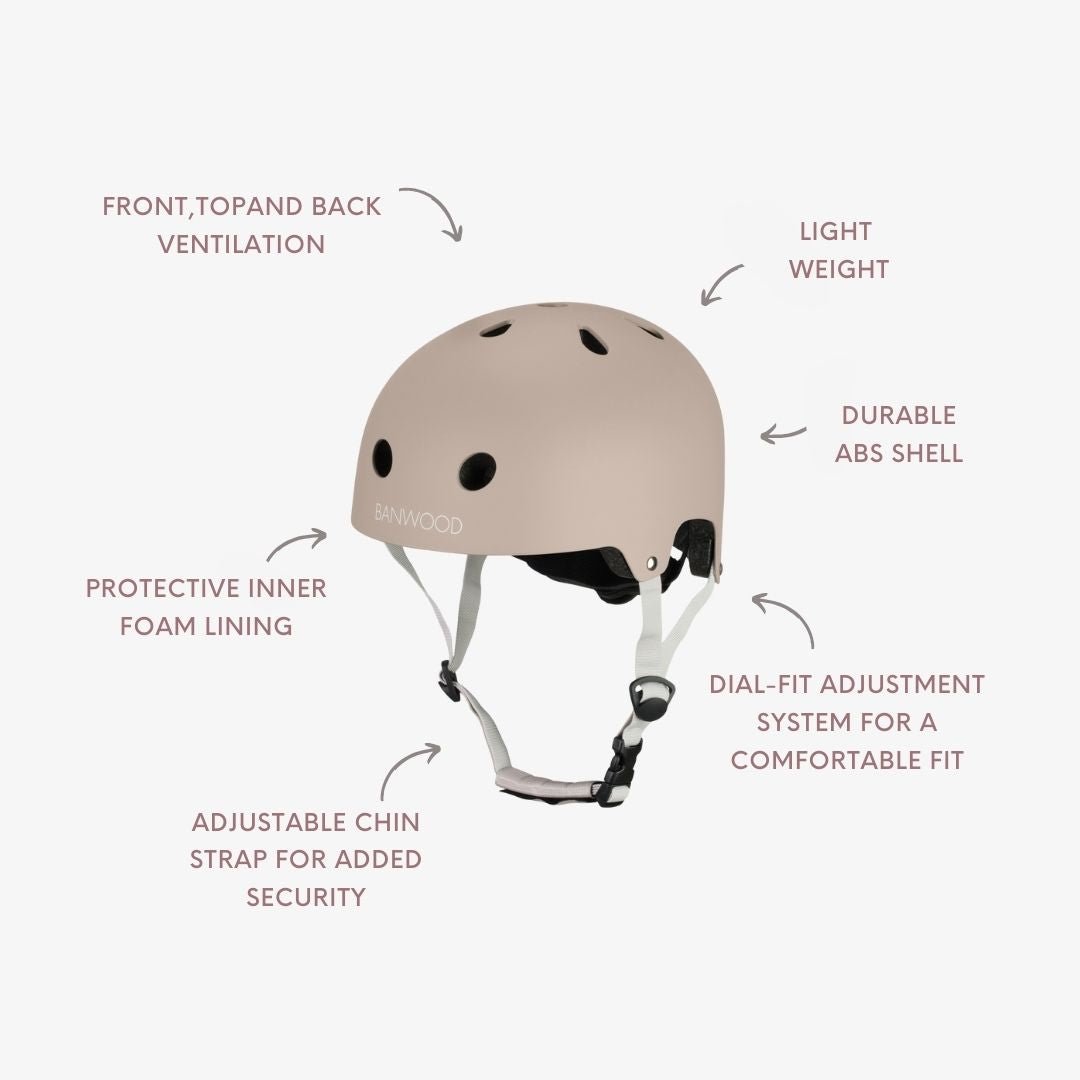 Buy Banwood Eco Helmet – Kids Bike & Scooter Helmet (Sand) | ECO HELMET for kids by Learning Bugs UK