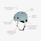 Buy Banwood Eco Helmet – Kids Bike & Scooter Helmet (Teal) | ECO HELMET for kids by Learning Bugs UK