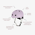 Buy Banwood Eco Helmet – Kids Bike & Scooter Helmet (Lavender) | ECO HELMET for kids by Learning Bugs UK