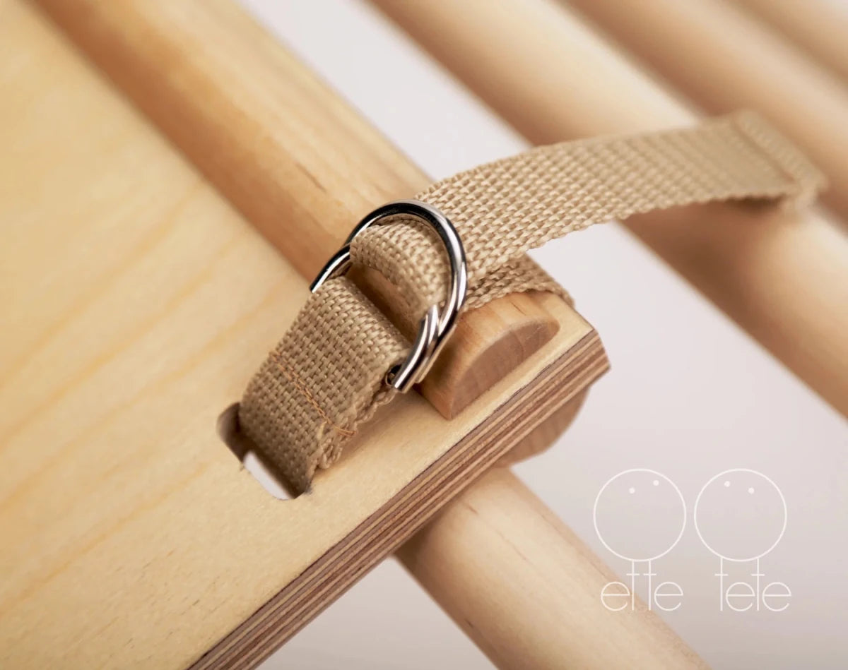 Ette Tete Pikler Triangle with Ramp | Modifiable Montessori Climbing Frame – Climbing Triangle for children, available at Learning Bugs UK
