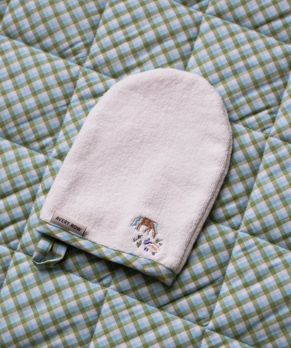 Bath Mitt - Little Farm – Towelling for children, available at Learning Bugs UK