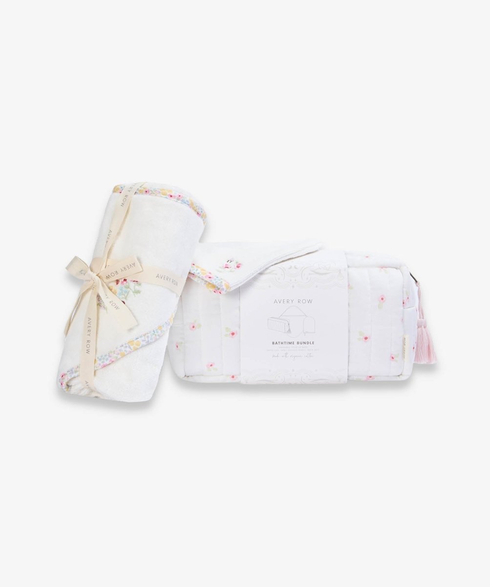 Bathtime Bundle New Baby Gift Set - Wildflower Garden – for children, available at Learning Bugs UK