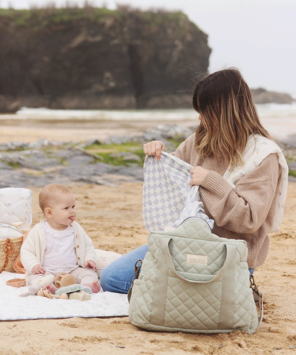 Baby Changing Bag - Sage – Changing Bags & Travel Changing Mats for children, available at Learning Bugs UK