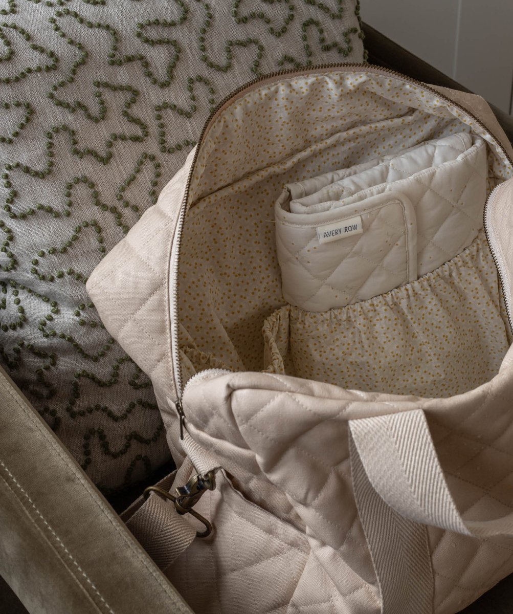 Baby Changing Bag - Natural – Changing Bags & Travel Changing Mats for children, available at Learning Bugs UK
