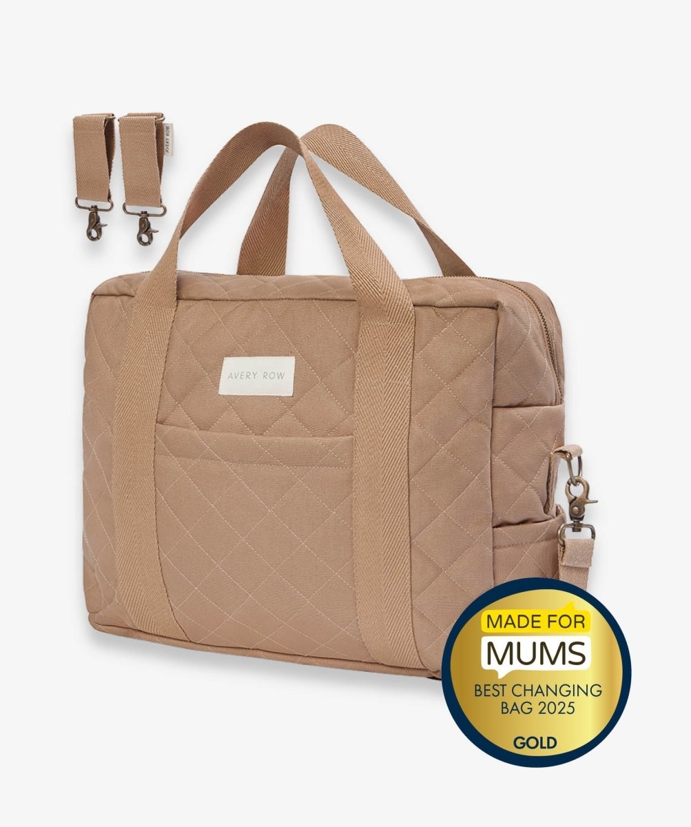 Baby Changing Bag - Latte – Changing Bags & Travel Changing Mats for children, available at Learning Bugs UK