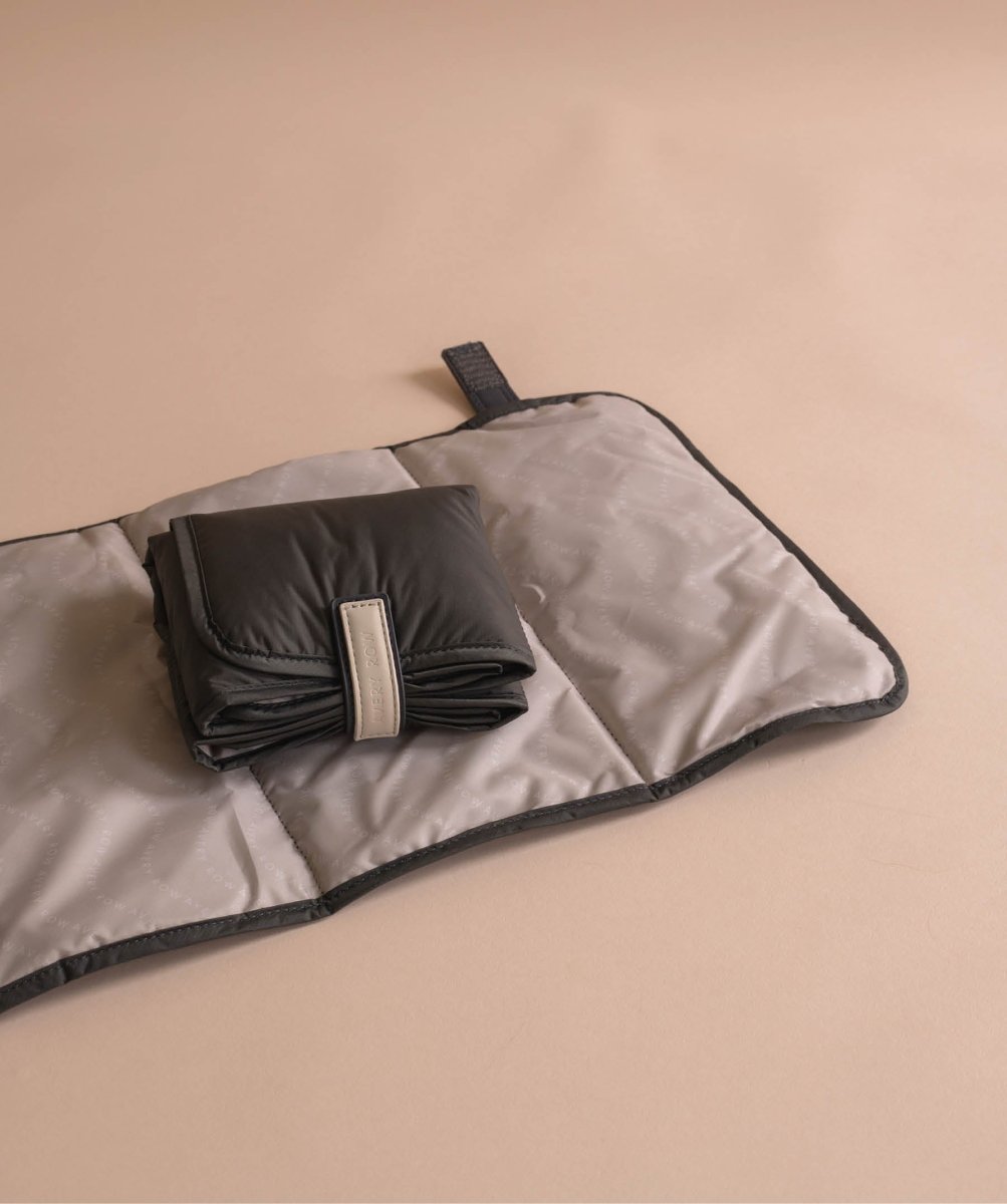Baby Changing Backpack - Soft Black – Changing Bags & Travel Changing Mats for children, available at Learning Bugs UK