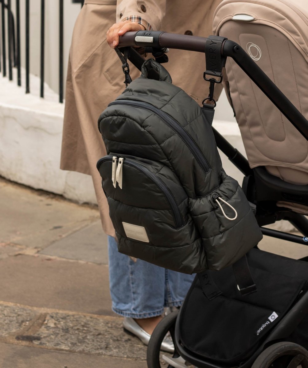 Baby Changing Backpack - Soft Black – Changing Bags & Travel Changing Mats for children, available at Learning Bugs UK