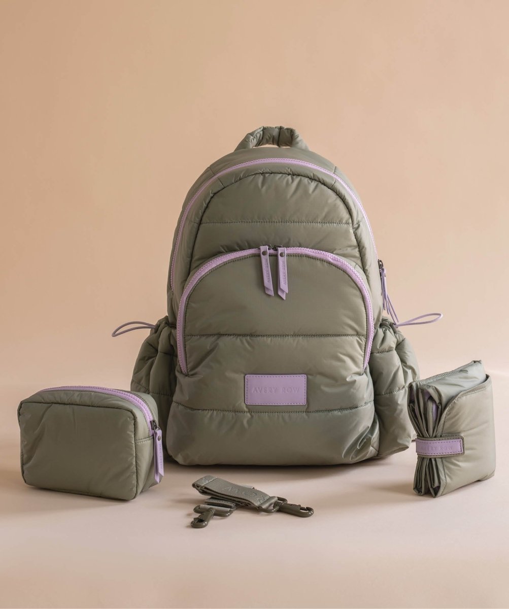 Baby Changing Backpack - Olive – Changing Bags & Travel Changing Mats for children, available at Learning Bugs UK