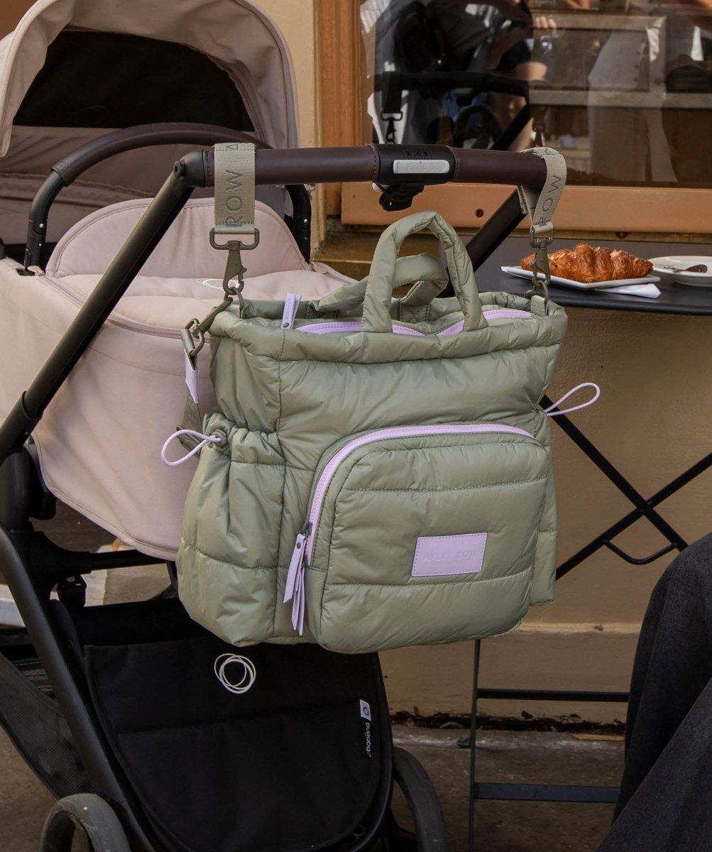 Baby Changing Tote Bag - Olive – Changing Bags & Travel Changing Mats for children, available at Learning Bugs UK