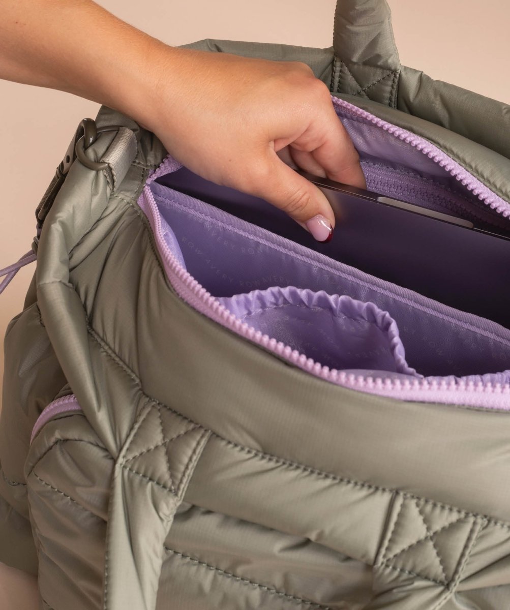 Baby Changing Tote Bag - Olive – Changing Bags & Travel Changing Mats for children, available at Learning Bugs UK