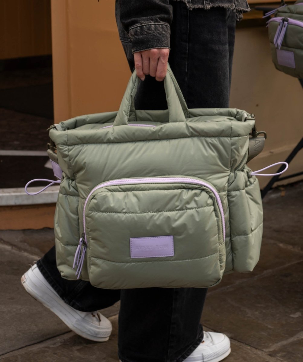 Baby Changing Tote Bag - Olive – Changing Bags & Travel Changing Mats for children, available at Learning Bugs UK