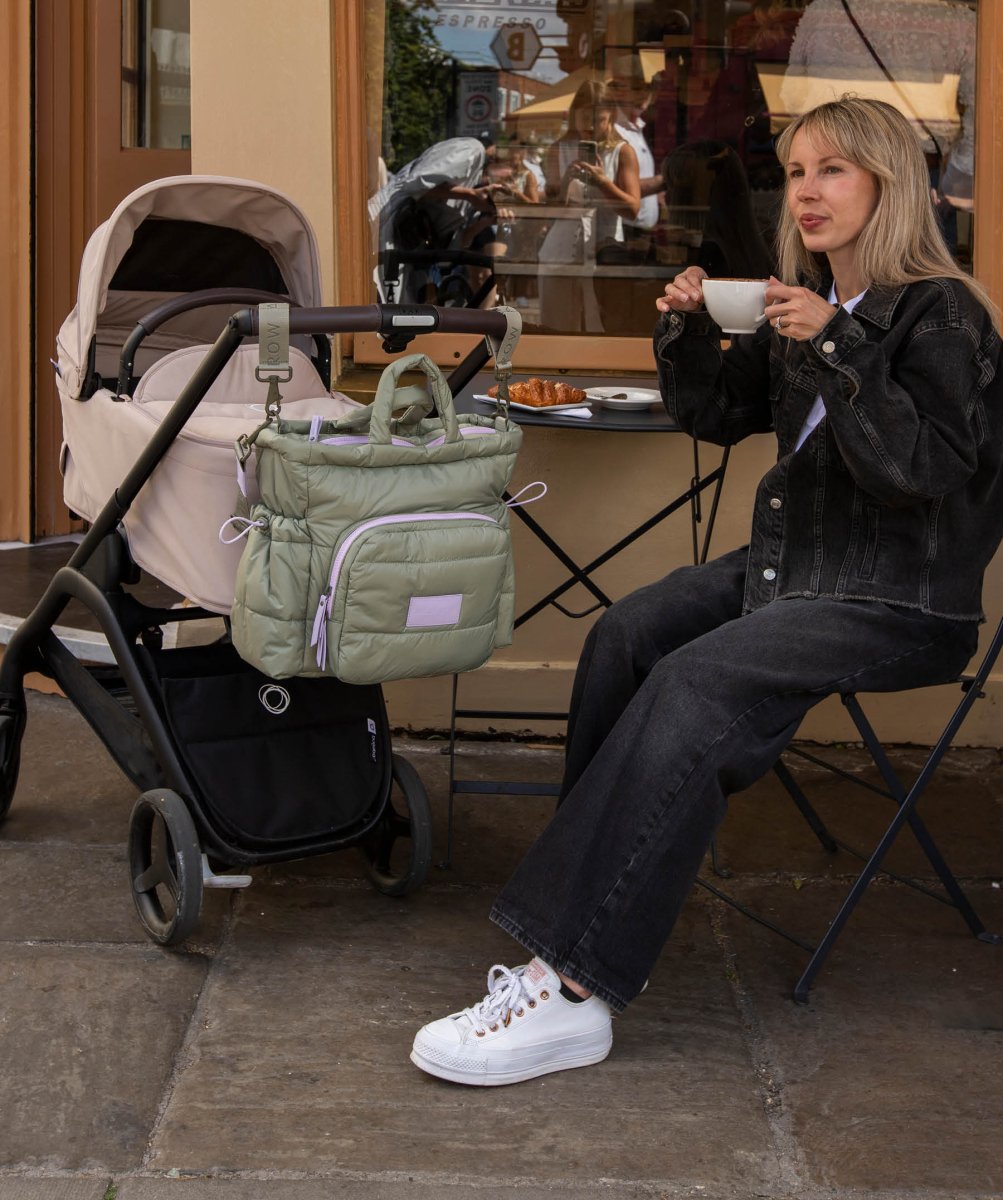 Baby Changing Tote Bag - Olive – Changing Bags & Travel Changing Mats for children, available at Learning Bugs UK