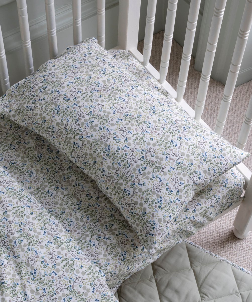 Organic Cotton Cotbed Bedding Set - Riverbank – Bedding for children, available at Learning Bugs UK