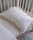 Organic Cotton Cotbed Bedding Set - Nettle Scatter – Bedding for children, available at Learning Bugs UK