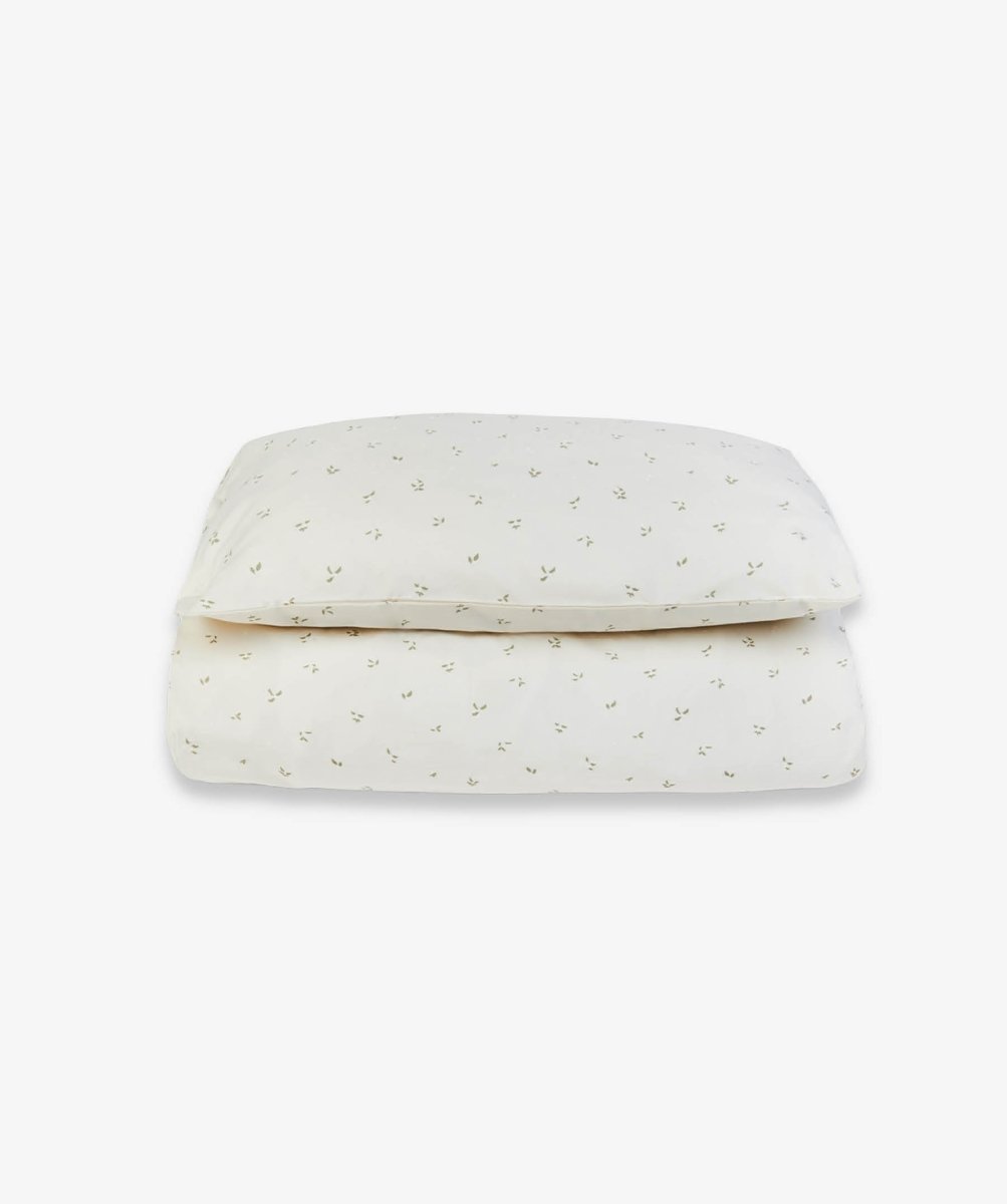 Organic Cotton Cotbed Bedding Set - Nettle Scatter – Bedding for children, available at Learning Bugs UK