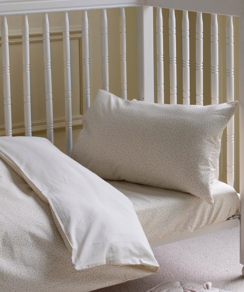 Organic Cotton Cotbed Bedding Set - Daisy Meadow – Bedding for children, available at Learning Bugs UK