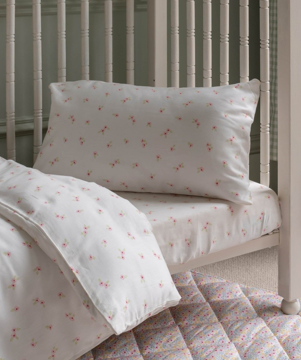 Organic Cotton Cotbed Bedding Set - Anemone – Bedding for children, available at Learning Bugs UK